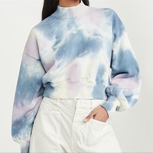 Spiritual Gangster Tie Dye Mock Neck Sweater